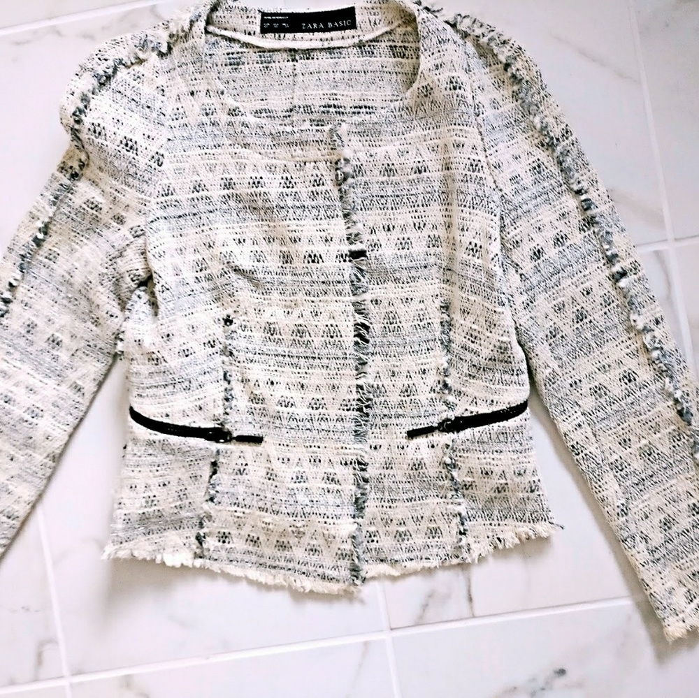 ZARA basic tweed jacket